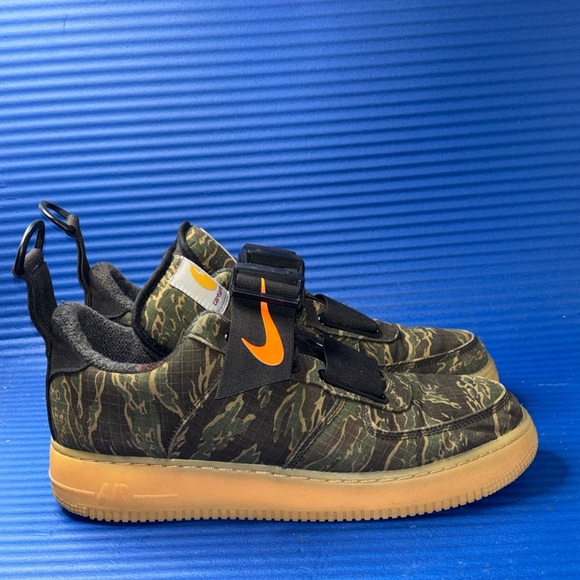 Size 12- Men’s Nike X Carhartt AF1-Low Camo Edition AV4112-300 RARE - Picture 1 of 8